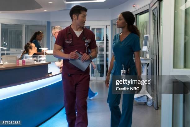 Nothing to Fear" Episode 302 -- Pictured: Brian Tee as Ethan Choi, Yaya DaCosta as April Sexton --