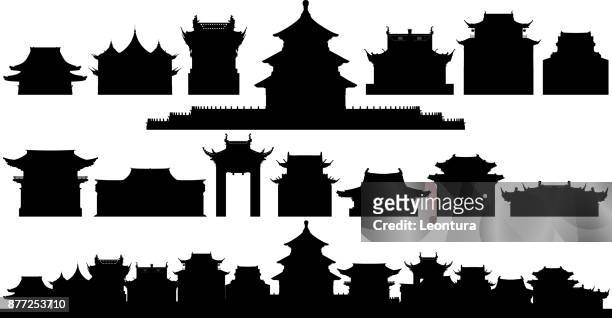bildbanksillustrationer, clip art samt tecknat material och ikoner med himmelens tempel och förbjudna staden, beijing - temple building