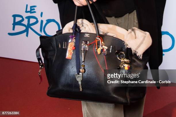 Jane Birkin attends the "Le Brio" Paris Premiere at Cinema Gaumont Capucine on November 21, 2017 in Paris, France.