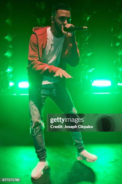 Yungen performs at O2 Shepherd's Bush Empire on November 21, 2017 in London, England.