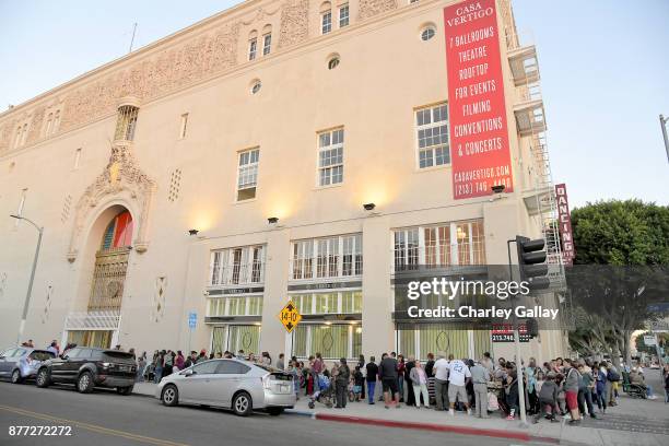 Guests attend The Salvation Army Feast of Sharing presented by Nickelodeon at Casa Vertigo on November 21, 2017 in Los Angeles, California.