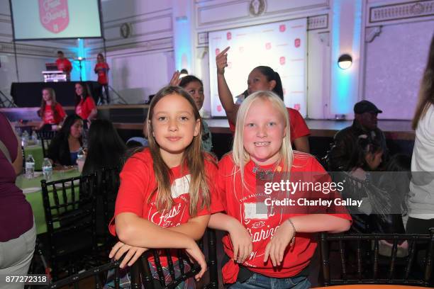 Guests attend The Salvation Army Feast of Sharing presented by Nickelodeon at Casa Vertigo on November 21, 2017 in Los Angeles, California.