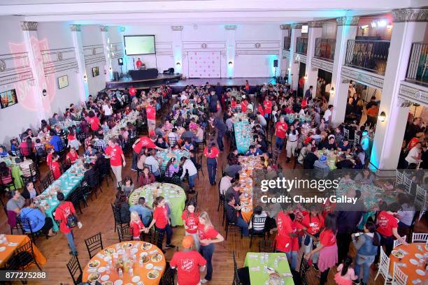 Guests attend The Salvation Army Feast of Sharing presented by Nickelodeon at Casa Vertigo on November 21, 2017 in Los Angeles, California.