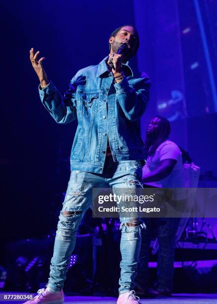 PartyNextDoor performs in support of the Hopeless Fountain Kingdom Tour at Little Caesars Arena on November 21, 2017 in Detroit, Michigan.