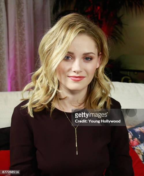 November 21: Virginia Gardner from Marvel's Runaways visits the Young Hollywood Studio on November 21, 2017 in Los Angeles, California.