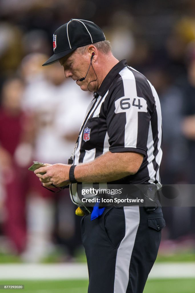 NFL: NOV 19 Redskins at Saints