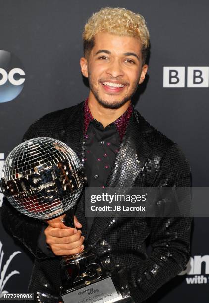 Jordan Fisher attends the 'Dancing With The Stars' Season 25 Finale on November 21, 2017 in Los Angeles, California.