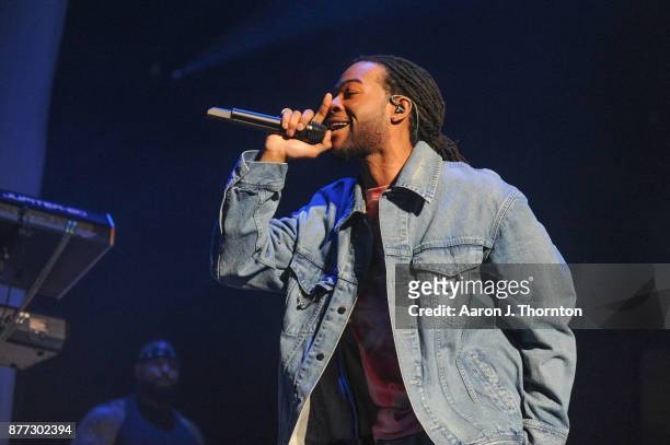 Singer PartyNextDoor performs on stage at Little Caesars Arena on November 21, 2017 in Detroit, Michigan.