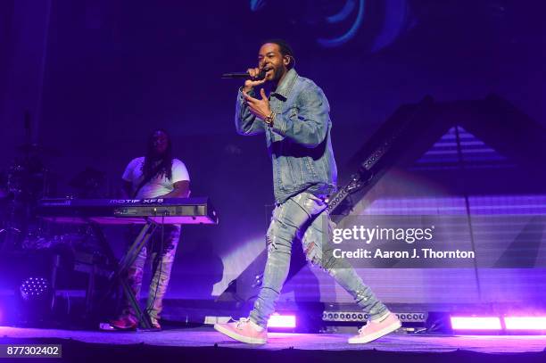 Singer PartyNextDoor performs on stage at Little Caesars Arena on November 21, 2017 in Detroit, Michigan.