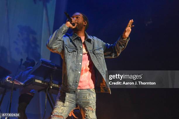 Singer PartyNextDoor performs on stage at Little Caesars Arena on November 21, 2017 in Detroit, Michigan.