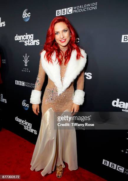 Sharna Burgess at The Grove Hosts Dancing with the Stars Live Finale at The Grove on November 21, 2017 in Los Angeles, California.
