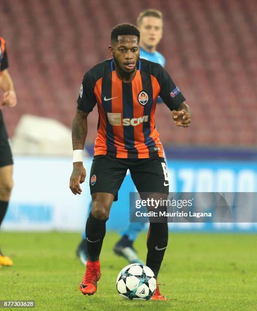 Fred of Shakhtar Donetsk during the UEFA Champions League group F match between SSC Napoli and Shakhtar Donetsk at Stadio San Paolo on November 21,...