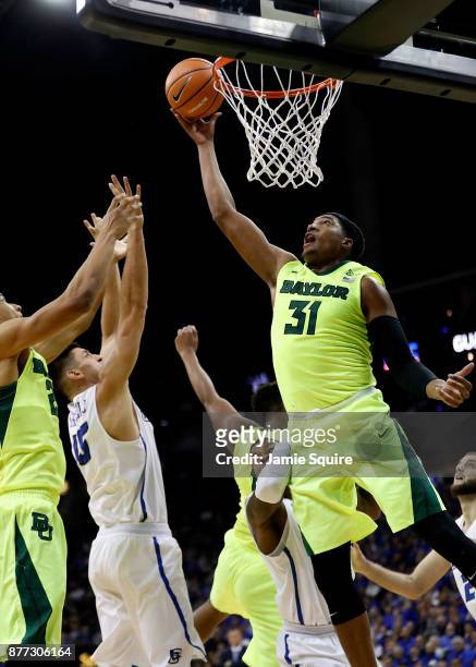 Terry Maston of the Baylor Bears shoots during the National Collegiate Basketball Hall Of Fame Classic Championship game against the Creighton...