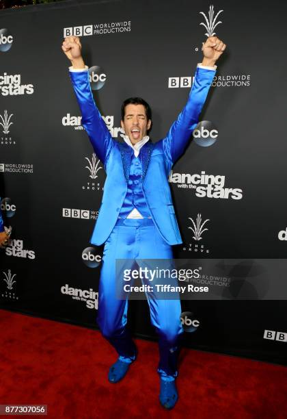 Drew Scott at The Grove Hosts Dancing with the Stars Live Finale at The Grove on November 21, 2017 in Los Angeles, California.