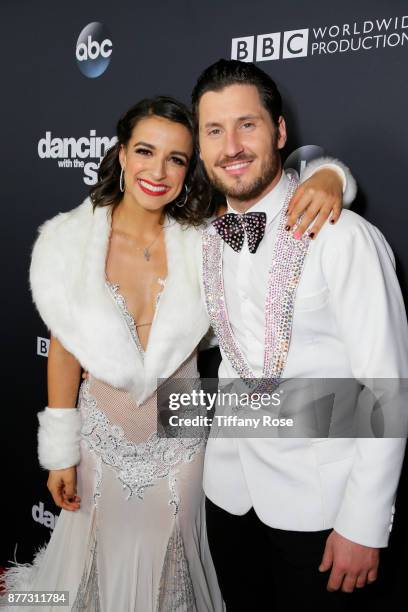 Victoria Arlen and Val Chmerkovskiy at The Grove Hosts Dancing with the Stars Live Finale at The Grove on November 21, 2017 in Los Angeles,...