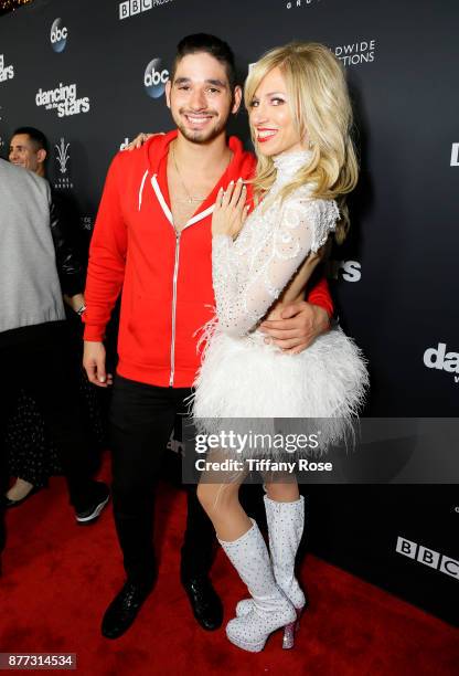 Alan Bersten and Debbie Gibson at The Grove Hosts Dancing with the Stars Live Finale at The Grove on November 21, 2017 in Los Angeles, California.