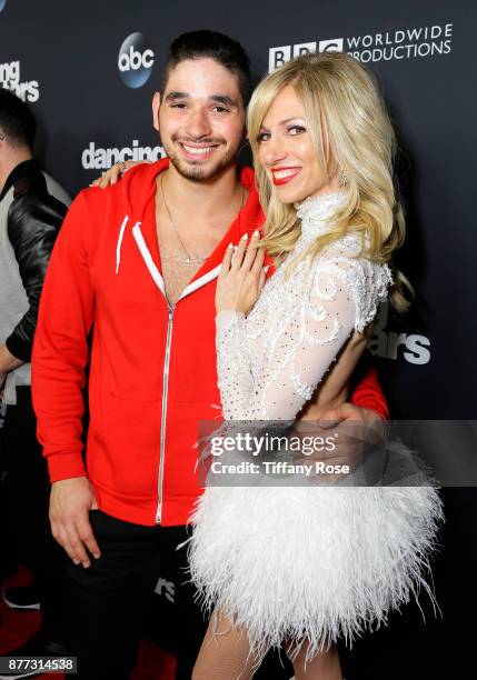 Alan Bersten and Debbie Gibson at The Grove Hosts Dancing with the Stars Live Finale at The Grove on November 21, 2017 in Los Angeles, California.