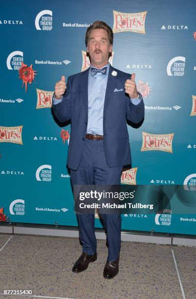 Actor Pete Gardner attends the opening night of "Something Rotten!" at Ahmanson Theatre on November 21, 2017 in Los Angeles, California.