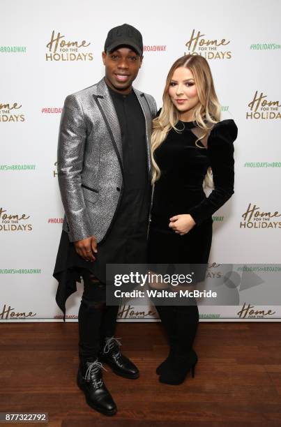 Todrick Hall and Bianca Ryan attend the Broadway Opening Night after party for 'Home for the Holidays - The Broadway Concert Celebration' at the...