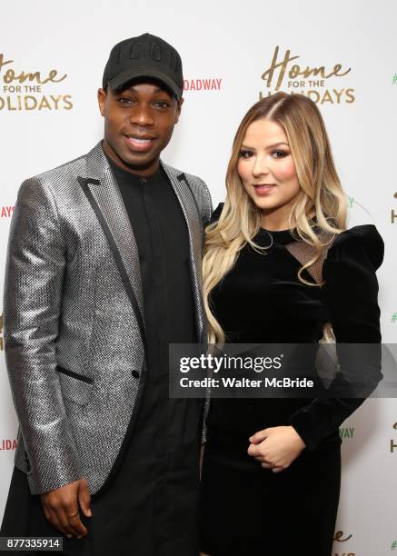 Todrick Hall and Bianca Ryan attend the Broadway Opening Night after party for 'Home for the Holidays - The Broadway Concert Celebration' at the...