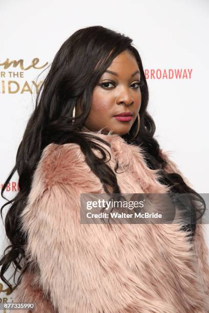 Candice Glover attends the Broadway Opening Night after party for 'Home for the Holidays - The Broadway Concert Celebration' at the Copacabana in New...