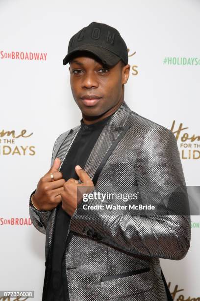 Todrick Hall attends the Broadway Opening Night after party for 'Home for the Holidays - The Broadway Concert Celebration' at the Copacabana in New...