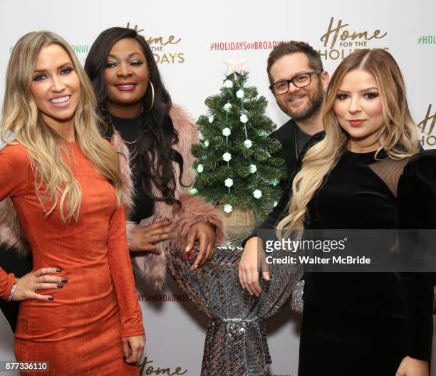 Kaitlyn Bristowe, Candice Glover, Josh Kaufman and Bianca Ryan attend the Broadway Opening Night after party for 'Home for the Holidays - The...