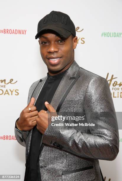 Todrick Hall attends the Broadway Opening Night after party for 'Home for the Holidays - The Broadway Concert Celebration' at the Copacabana in New...