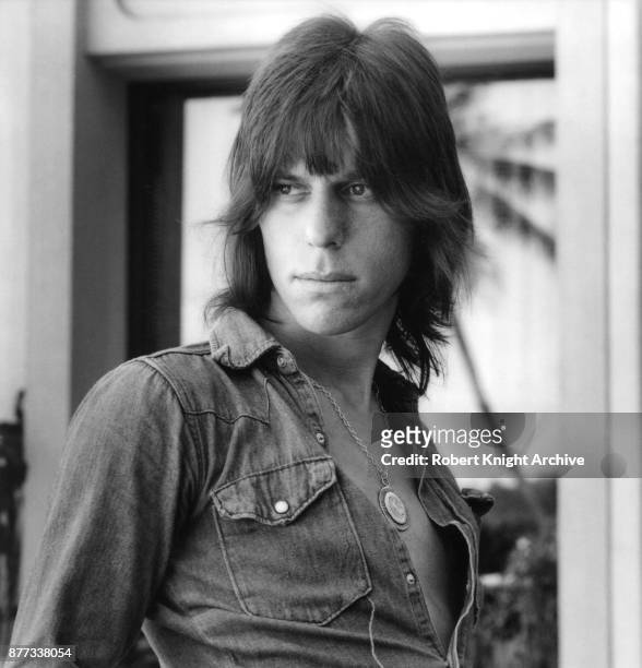 Portrait of English guitarist Jeff Beck, United States, circa 1972.