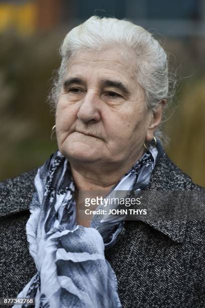 Survivor of Srebrenica 1995 massacre, and leader of women's Srebrenica survivors movement, Munira Subasic, arrives in front of the International...