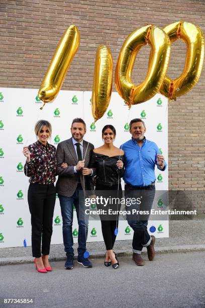 Anna Simon, Frank Blanco, Cristina Pedroche and Micky Nadal present the special 'Zapeando' to celebrate the 1,000 tv programmes on November 21, 2017...