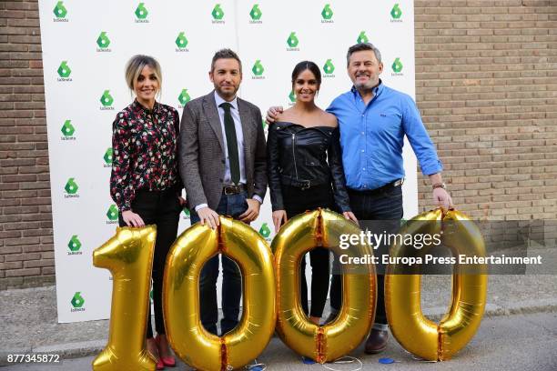 Anna Simon, Frank Blanco, Cristina Pedroche and Micky Nadal present the special 'Zapeando' to celebrate the 1,000 tv programmes on November 21, 2017...