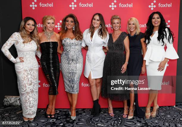 Venus Behbahani-Clark, Gamble Breaux, Gina Liano, Lydia Schiavello, Sally Bloomfield, Jackie Gillies and Janet Roach arrive at a Real Housewives of...