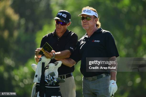 Miguel Angel Jimenez of Spain pictured during the Pro Am tournament ahead of UBS Hong Kong Open 2017 at The Hong Kong Golf Club on November 22, 2017...