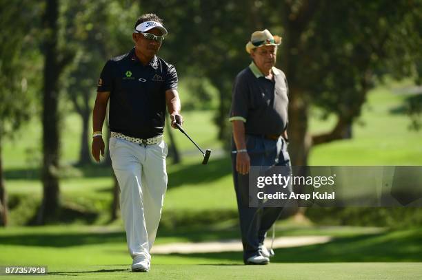 Thongchai Jaidee of Thailand pictured during the Pro Am tournament ahead of UBS Hong Kong Open 2017 at The Hong Kong Golf Club on November 22, 2017...