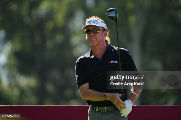 Miguel Angel Jimenez of Spain pictured during the Pro Am tournament ahead of UBS Hong Kong Open 2017 at The Hong Kong Golf Club on November 22, 2017...