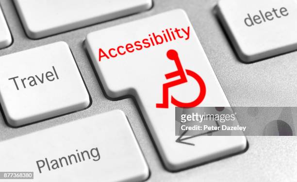 wheelchair accessibility - accessibilità foto e immagini stock