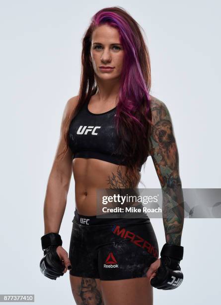 Gina Mazany poses for a portrait during a UFC photo session on November 22, 2017 in Shanghai, China.