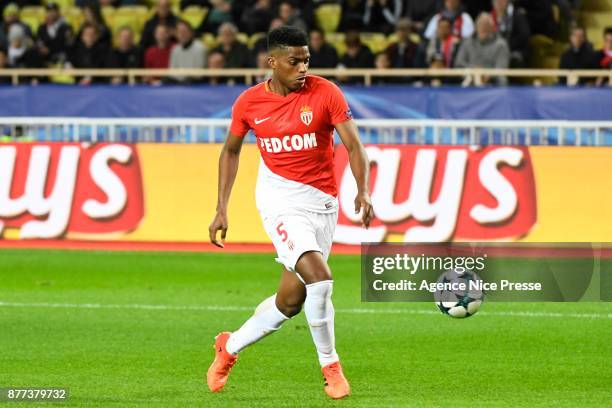 Jemerson of Monaco during the UEFA Champions League match between As Monaco and RB Leipzig at Stade Louis II on November 21, 2017 in Monaco, Monaco.