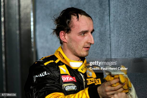 Robert Kubica, Grand Prix of Australia, Albert Park, Melbourne Grand Prix Circuit, 28 March 2010. Robert Kubica at the finish of the 2010 Australian...