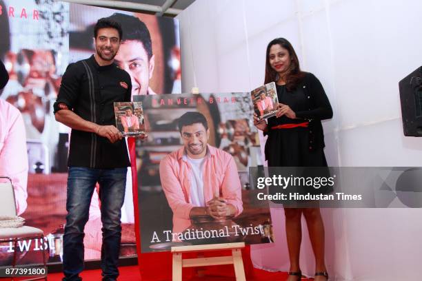 Celebrity chef Ranveer Brar launches his book "A traditional Twist" during the Hindustan Times Palate Fest 2017, at Nehru Park, on November 17, 2017...