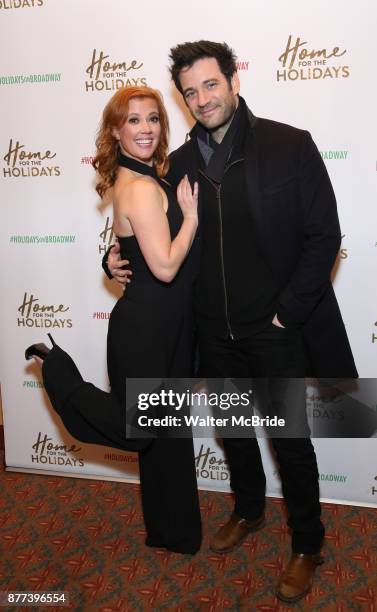 Patti Murin and Colin Donnell attend the Broadway Opening Night performance of 'Home for the Holidays - The Broadway Concert Celebration' at the...