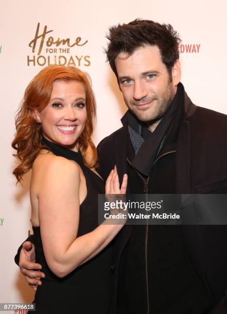 Patti Murin and Colin Donnell attend the Broadway Opening Night performance of 'Home for the Holidays - The Broadway Concert Celebration' at the...