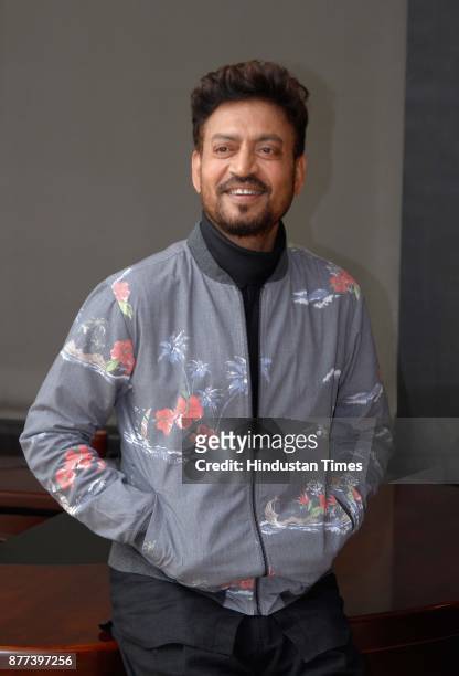 Bollywood actor Irrfan Khan during an exclusive interview with HT City-Hindustan Times for the promotion of his upcoming movie "Qarib Qarib Singlle"...