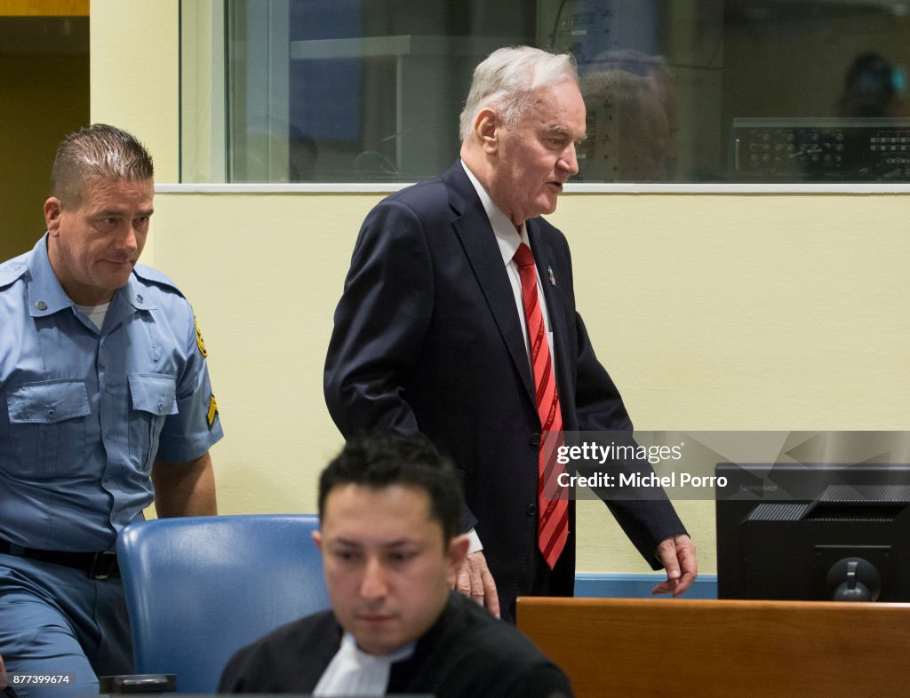 Verdict Announced In Ratko Mladic War Crimes Trial