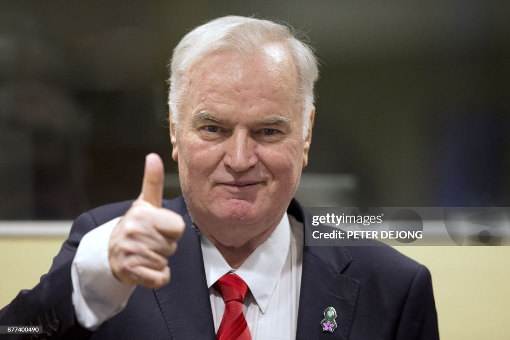 TOPSHOT-NETHERLANDS-BOSNIA-SERBIA-WARCRIMES-TRIAL