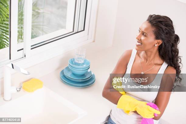 housekeeping woman. - homemade cleaner stock pictures, royalty-free photos & images