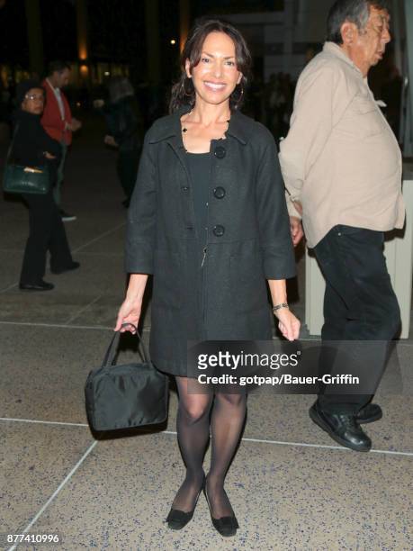 Susanna Hoffs is seen on November 21, 2017 in Los Angeles, California.