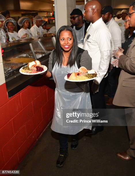 Keshia Knight Pulliam attends The 6th Annual No Reservations Needed Dinner at Atlanta Mission on November 21, 2017 in Atlanta, Georgia.