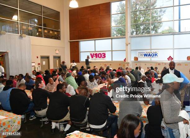 General View of the 6th Annual No reservations Needed Dinner at Atlanta Mission on November 21, 2017 in Atlanta, Georgia.